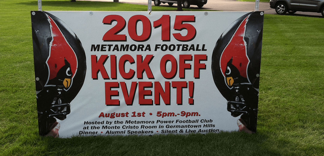 Metamora Power Football Club Large Sign