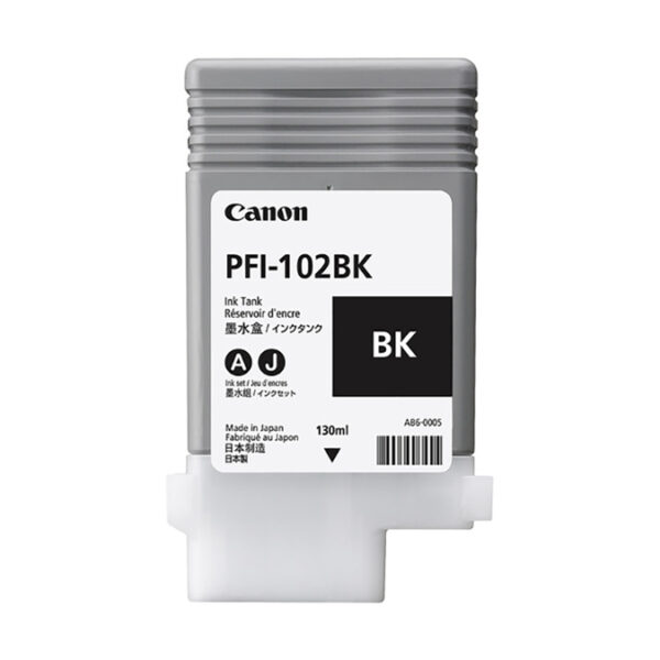 Canon PFI-102BK Dye Black Ink Tank 130ml