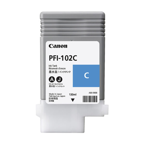 Canon PFI-102C Dye Cyan Ink Tank 130 ml